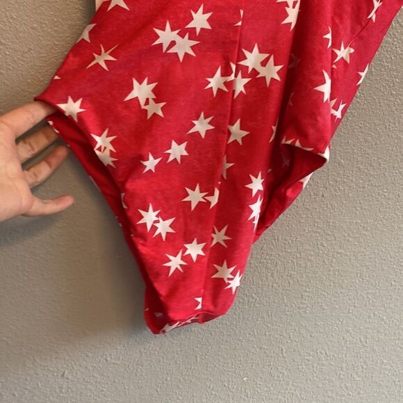 NWT- HURLEY STAR SPANGLED LOW BACK ONE PIECE- Size Large - Picture 8 of 10